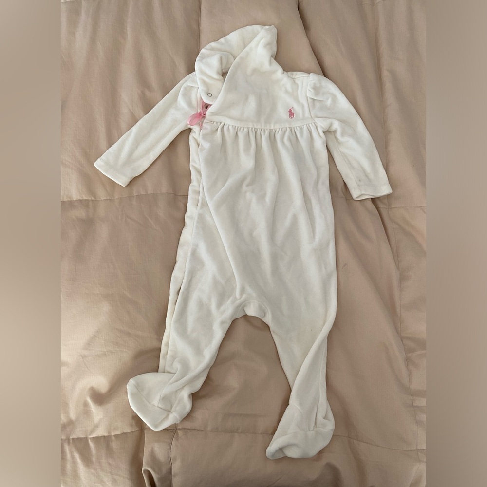 Ralph Lauren kids footed onesie